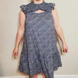 Floral Blue Kids Dress